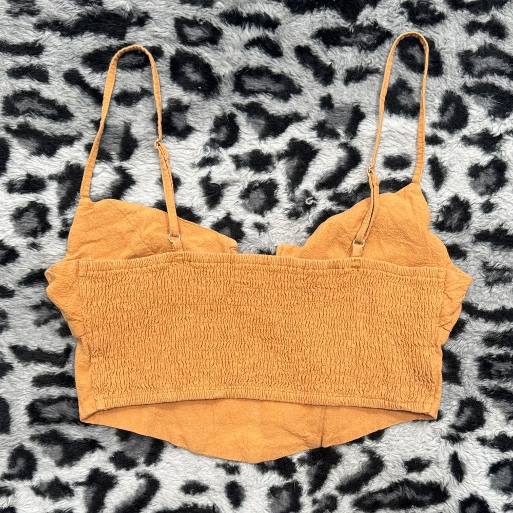 Stylish Orange Crop Top with Straps - Picture 5 of 5